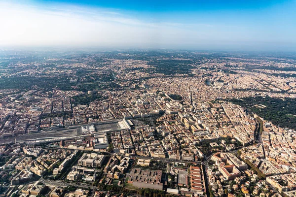 Vista Aérea Rara Sobre Roma Italia — Foto de Stock