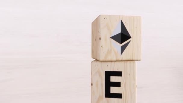 Eth Etf Exchange Traded Fund Etf Ethereum Cryptodivisa Conceito Introduzir — Vídeo de Stock