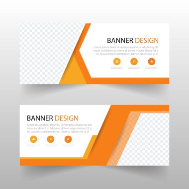 Yatay soyut web afiş tasarımı şablon arkaplan gradyan rengi seti. İnternet reklamları için uygun. - Evet. Vektör illüstrasyonu