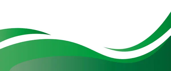 Modern yeşil afiş arka planı. Dinamik dalga şekilli grafik tasarım pankart şablonu. - Evet. Vektör illüstrasyonu