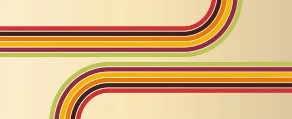 Gökkuşağı Dalga Çizgisi 'nin soyut arka planı, taşıyıcı deseni kumaş, tekstil, ambalaj ve diğerleri için kullanılmaya hazır. - Evet. Vektör illüstrasyonu