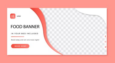 Soyut afiş tasarımı ağ şablonu seti, Yatay başlık web pankartı. Web sitesi tasarımı için modern Gradient Blue kapak başlığı arkaplanı