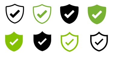 Kalkan işaretleme simgesi veya kene sembollü güvenlik kalkanı koruma simgesi. Koruma onayı işareti. Güvenlik kalkanı koruma simgesi. 