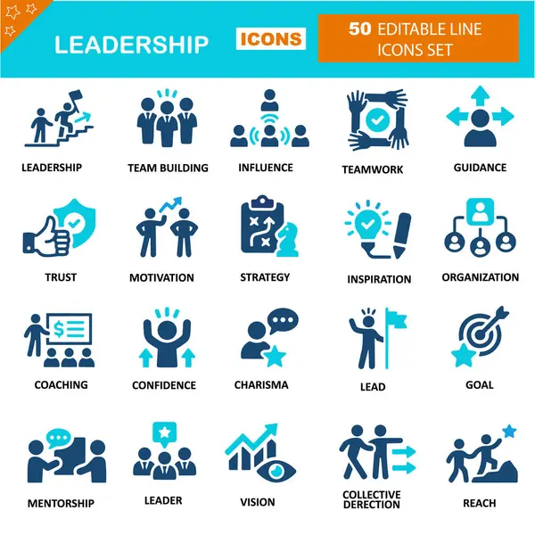 Liderlik simgesi ayarlandı. Solid simge koleksiyonu.