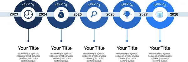 1 'den 6' ya kadar bölümlere bölünmüş yarım daire diyagramları, basit düz bir dizaynda boş bir ortayı içeriyor. Vektör çizimi. Vektör illüstrasyonu
