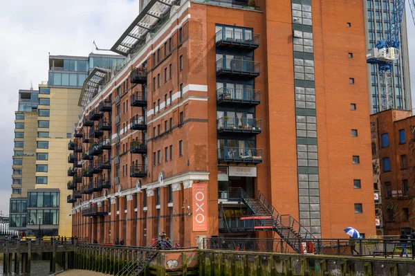 London Kwietnia 2023 Odkryj Luksusowe Zakwaterowanie Apartamentach Oxo Tower Wharf Obraz Stockowy