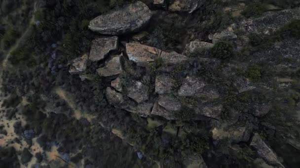 Drohnenaufnahme Der Bardenas Reales Wüste Südosten Navarras Spanien Luftaufnahme Der — Stockvideo