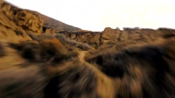 Dynamic Fpv Drone Shot Bardenas Reales Desert High Speed Flying — Video