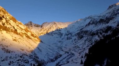 Aerial video with beautiful landscapes, roads, unique video, 