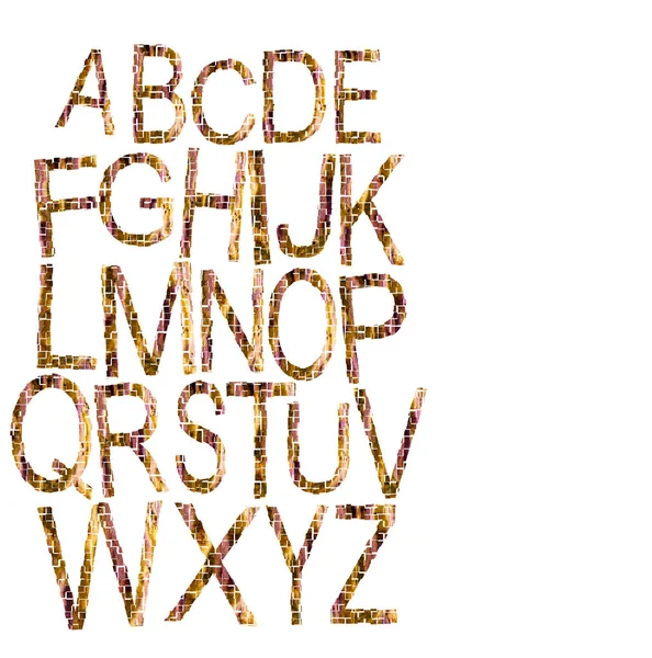 Alphabet Surrounded White Background — Stock Photo, Image
