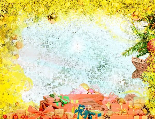 Ілюстрація Різдвяної Листівки Формує Фон Або Художнє Оздоблення — стокове фото