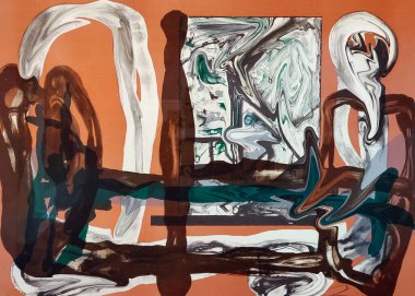 Bir arkaplan veya sanat dekorasyonu oluşturan renkli dokunun imgelemesi