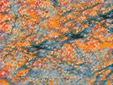 Arkaplan ya da sanat dekorasyonu oluşturan turuncu dokuların imgelemi