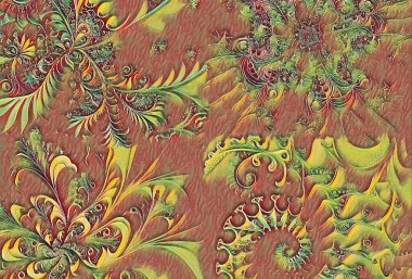 Siyah arkaplanda oluşan bmandala görüntüsü