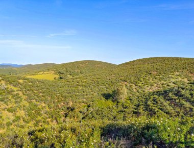 Tagus valley in the center of Spain in San Carlos de Alcantara in a sunny day