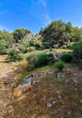 Tagus valley in the center of Spain in San Carlos de Alcantara in a sunny day
