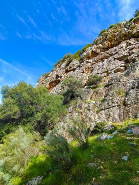 Tagus valley in the center of Spain in San Carlos de Alcantara in a sunny day