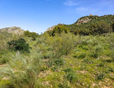 Tagus valley in the center of Spain in San Carlos de Alcantara in a sunny day
