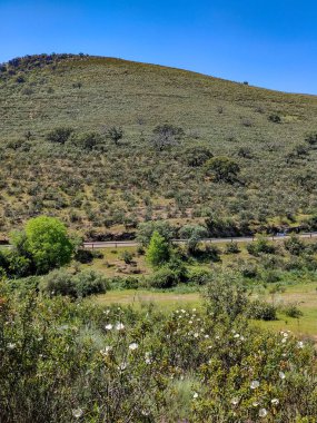 Tagus valley in the center of Spain in San Carlos de Alcantara in a sunny day
