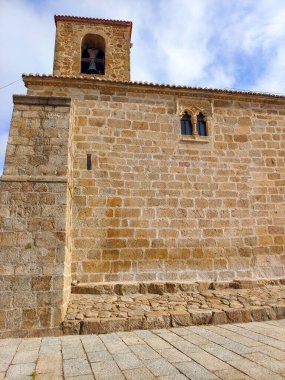 Street in Jaraiz de la Vera in the center of Spain in a sunny day