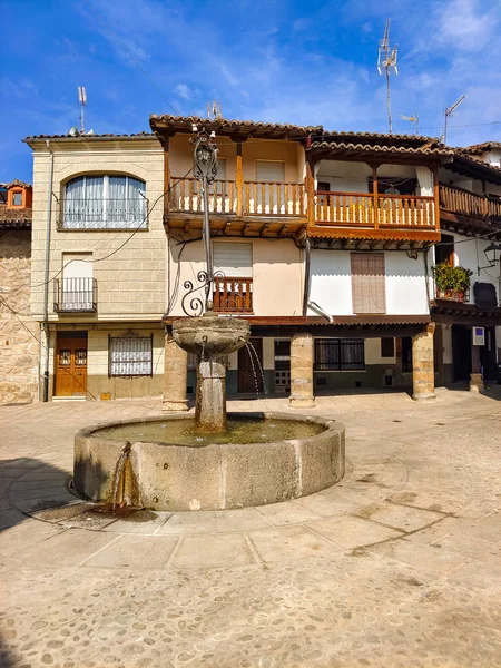 Straat Van Villanueva Vera Extremadura Het Centrum Van Spanje Een — Stockfoto