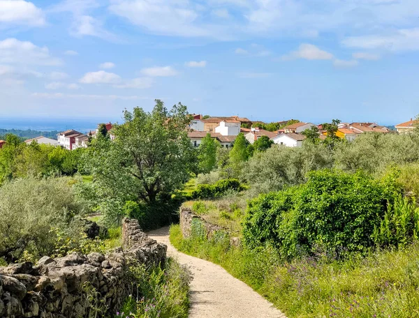 stock image Village in the mountains of Villanueva de la Vera in the mountains of Extremadura in Spain