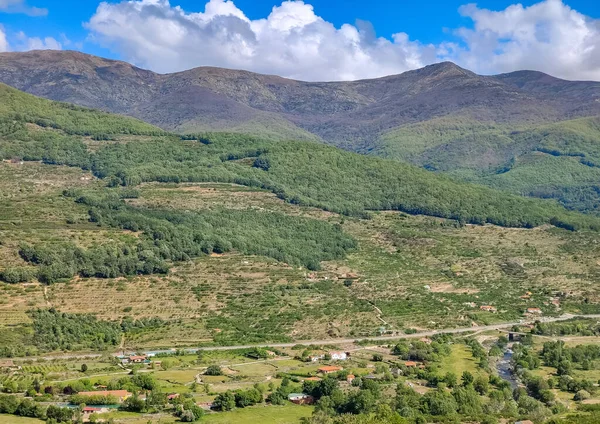 Горы Долине Джерте Центре Испании Облачный День — стоковое фото
