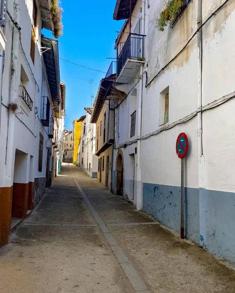Calle Pasaron Delvalle Extremadura Centro España Día Soleado —  Fotos de Stock