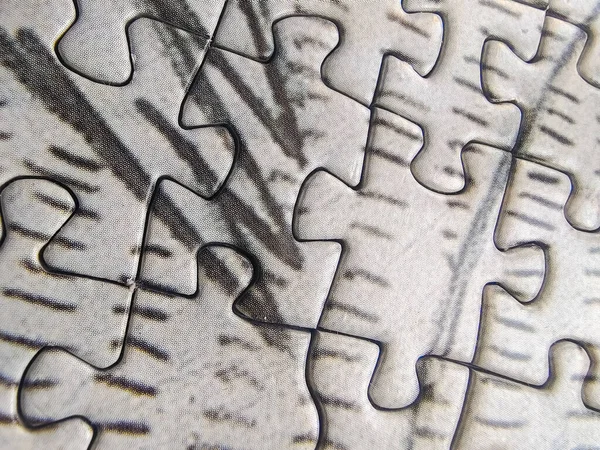 Pièces Puzzle Styles Picasso Dans Fond Blanc — Photo