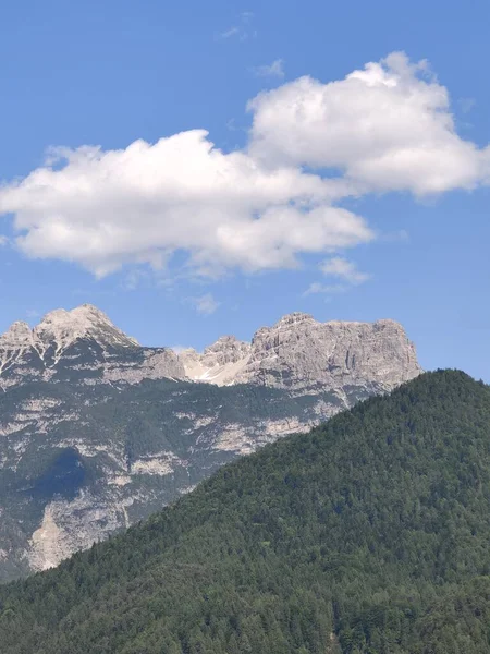 Montagne Dolomitiche Nel Nord Italia Una Giornata Sole — Foto Stock