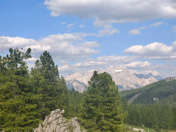 stock image Dolomites mountains in the north of Italy in a sunny day