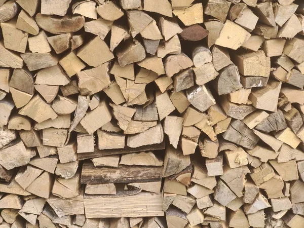 Kousky Dřeva Podpal Naskládané Vedle Sebe Tvoří Pozadí — Stock fotografie
