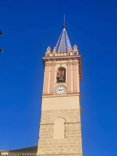 Тауерський Дзвін Монастиря Півдні Іспанії Сонячний День — стокове фото