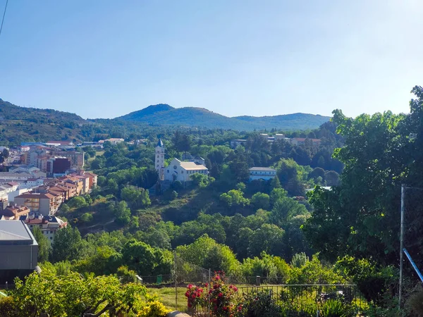 Villaggio Nella Foresta Provincia Salamanca Una Giornata Sole — Foto Stock