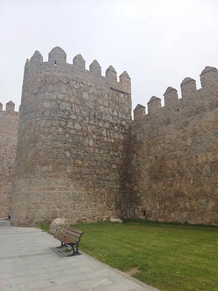 Town Avila Province Center Spain Cloudy Day — Stock Photo, Image
