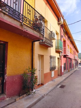 Bulutlu bir günde İspanya 'nın merkezindeki Avila şehrinde