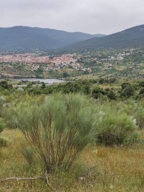 Bulutlu bir günde Avila 'da çayırlar