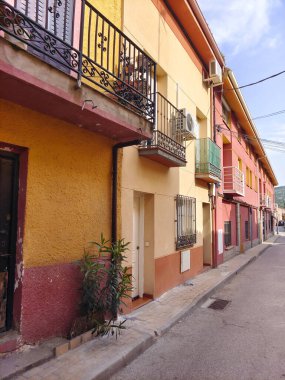 Bulutlu bir günde İspanya 'nın merkezindeki Avila şehrinde