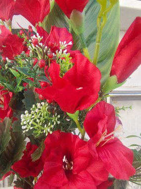 Arkaplan oluşturan bir buket çiçek