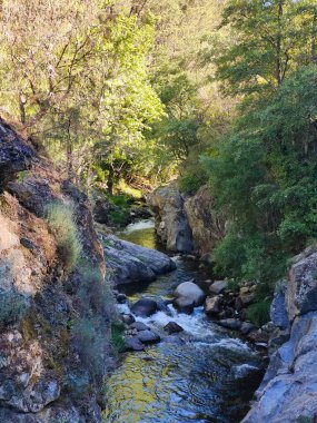 İspanya 'nın güneyinde güneşli bir günde nehir