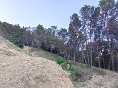 Güneşli bir günde Cazorla vadisinde dağlar