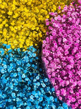 Bir arkaplan oluşturan çeşitli renkler