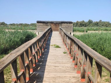 İspanya 'nın merkezinde güneşli bir günde