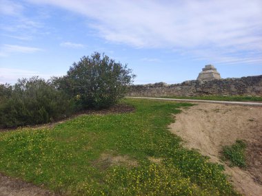 İspanya 'nın merkezinde güneşli bir günde