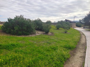 İspanya 'nın merkezinde güneşli bir günde