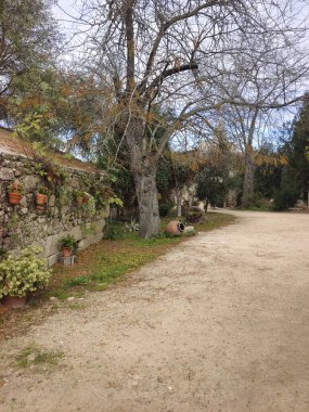 İspanya 'nın merkezinde güneşli bir günde