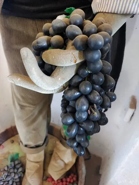 İspanya 'nın merkezinde Valdepenas' daki şarap fabrikası