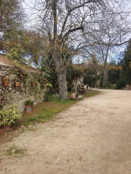 İspanya 'nın merkezinde güneşli bir günde