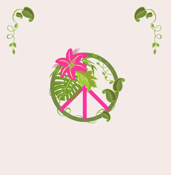 トロピカルな葉 ホットピンクのエキゾチックな花 リザナ モンステラのためのTシャツ バッグデザイン その他の繊維アートのためのファッションプリント — ストックベクタ
