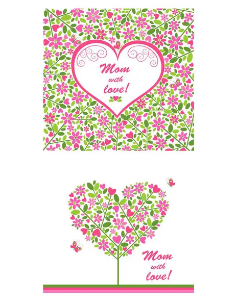 Konzept Für Muttertag Geburtstagsgrüße Einladungen Zur Babyankunft Schilder Blumenladen Etiketten Stockillustration